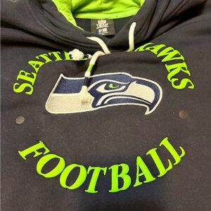 New Era Black and Neon Green Hoodie